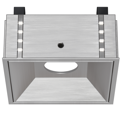 1 Inch Brushed Nickel Square Millwork Trimless Kit