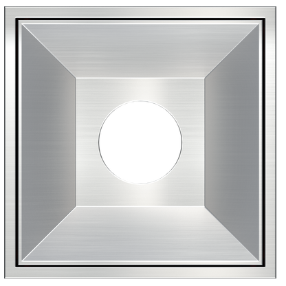 1 Inch Brushed Nickel Square Millwork Trimless Kit