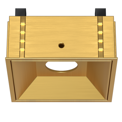 1 Inch Brushed Brass Square Millwork Trimless Kit