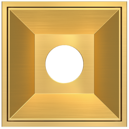 1 Inch Brushed Brass Square Millwork Trimless Kit