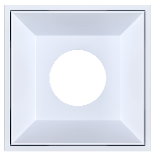 2 Inch White Square Millwork Trimless Kit