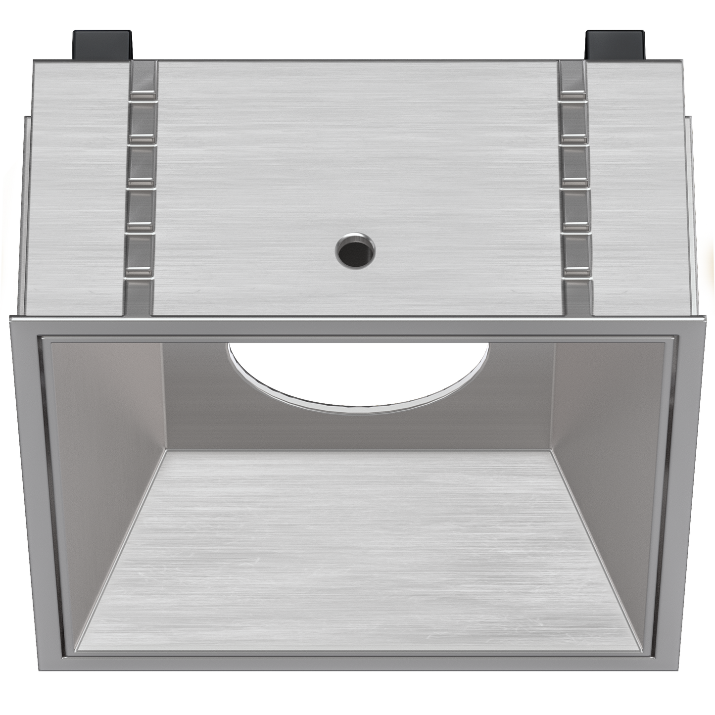 2 Inch Brushed Nickel Square Millwork Trimless Kit