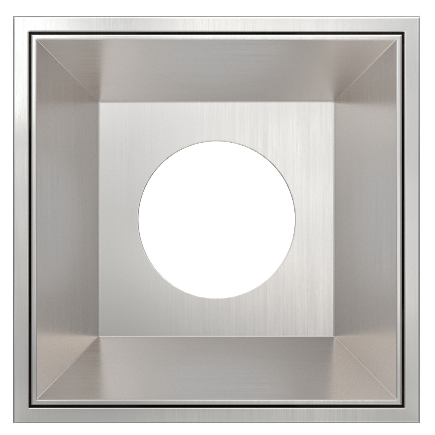 2 Inch Brushed Nickel Square Millwork Trimless Kit