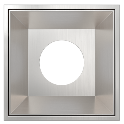 2 Inch Brushed Nickel Square Millwork Trimless Kit