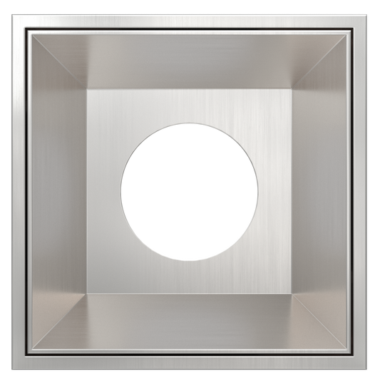 2 Inch Brushed Nickel Square Millwork Trimless Kit