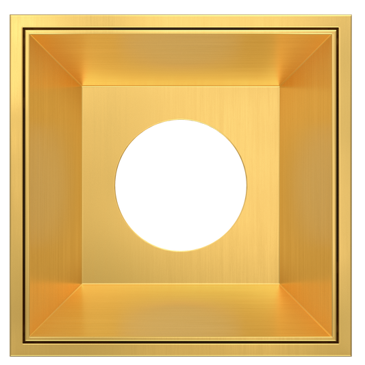 2 Inch Brushed Brass Square Millwork Trimless Kit