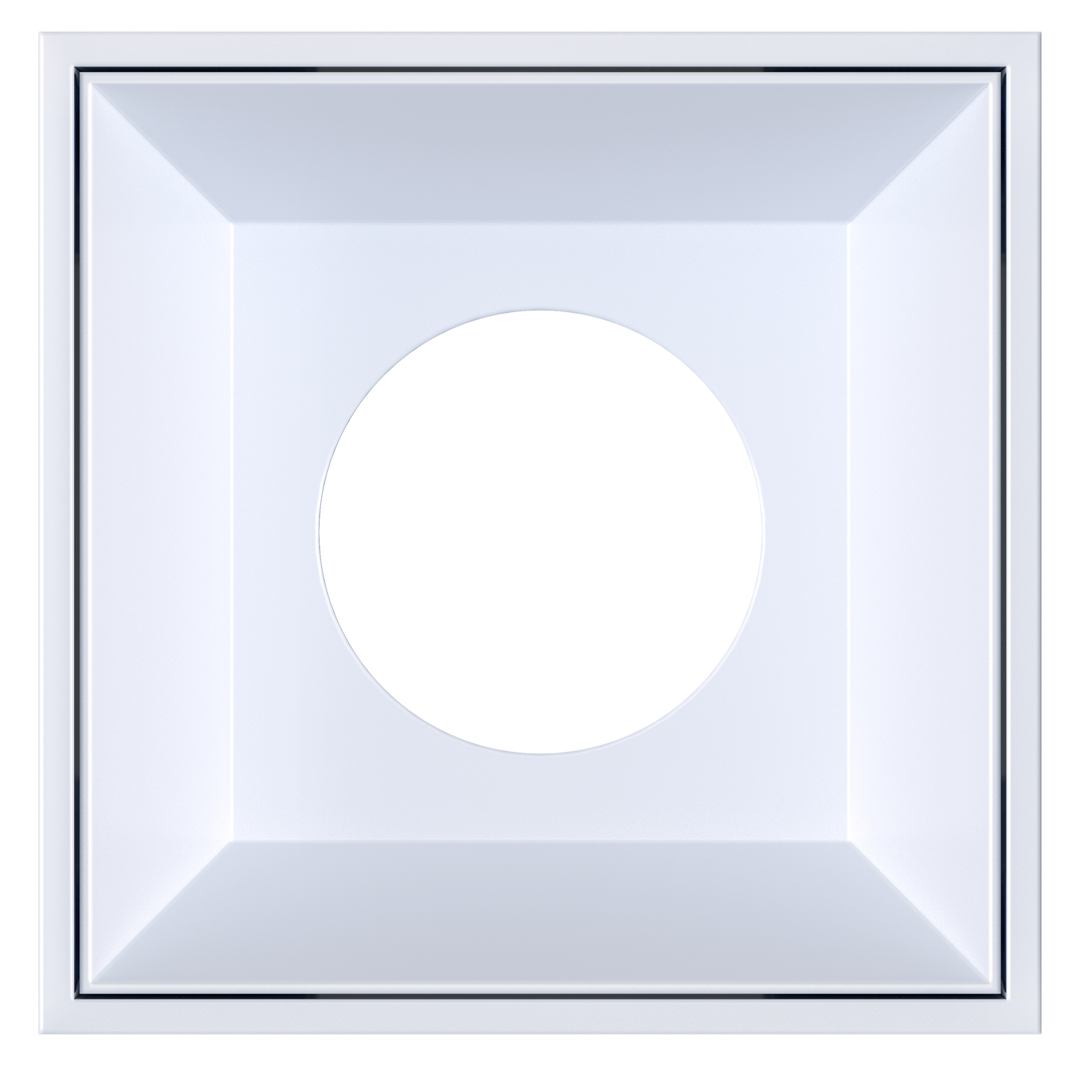 3 Inch White Square Millwork Trimless Kit