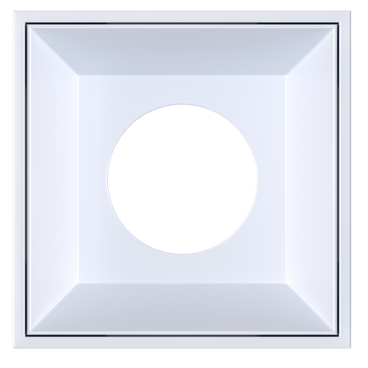 3 Inch White Square Millwork Trimless Kit