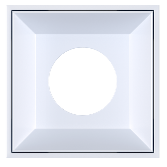 3 Inch White Square Millwork Trimless Kit