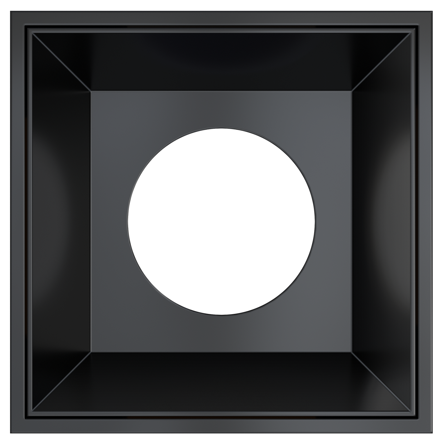 3 Inch Black Square Millwork Trimless Kit