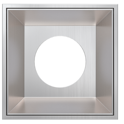 3 Inch Brushed Nickel Square Millwork Trimless Kit