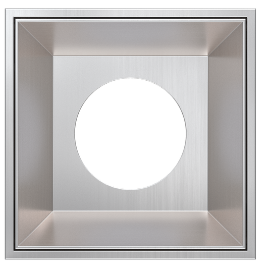 3 Inch Brushed Nickel Square Millwork Trimless Kit