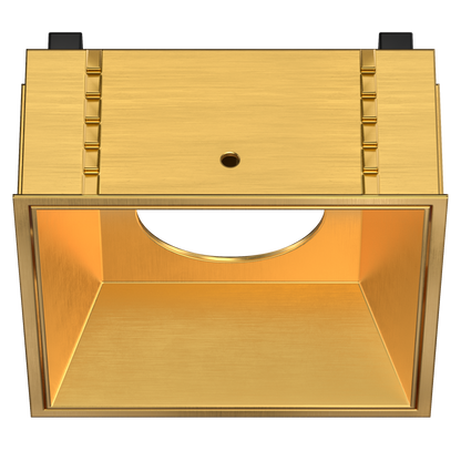 3 Inch Brushed Brass Square Millwork Trimless Kit