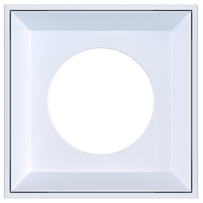 4 Inch White Square Millwork Trimless Kit