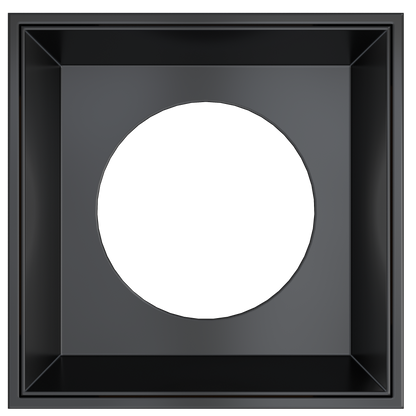 4 Inch Black Square Millwork Trimless Kit