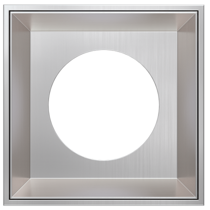 4 Inch Brushed Nickel Square Millwork Trimless Kit