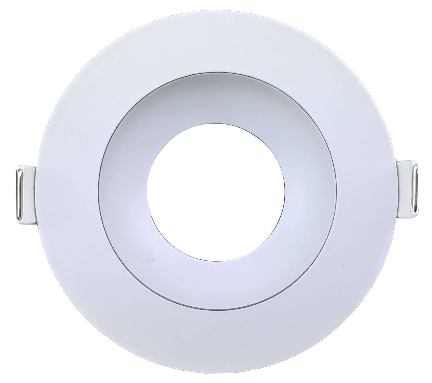3 Inch White Round Gimbal Trim