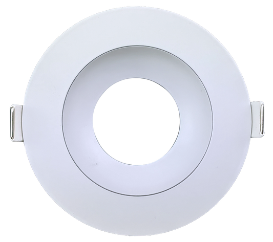 3 Inch White Round Gimbal Trim