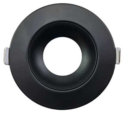 3 Inch Black Round Gimbal Trim