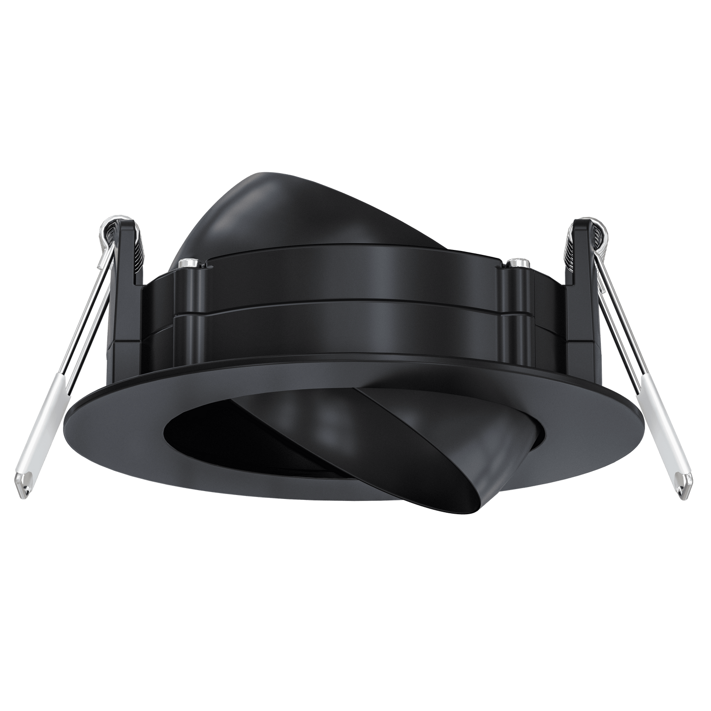 3 Inch Black Round Gimbal Trim