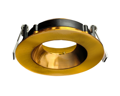 3 Inch Brushed Brass Round Gimbal Trim