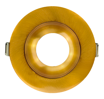 3 Inch Brushed Brass Round Gimbal Trim