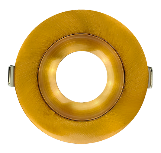 3 Inch Brushed Brass Round Gimbal Trim