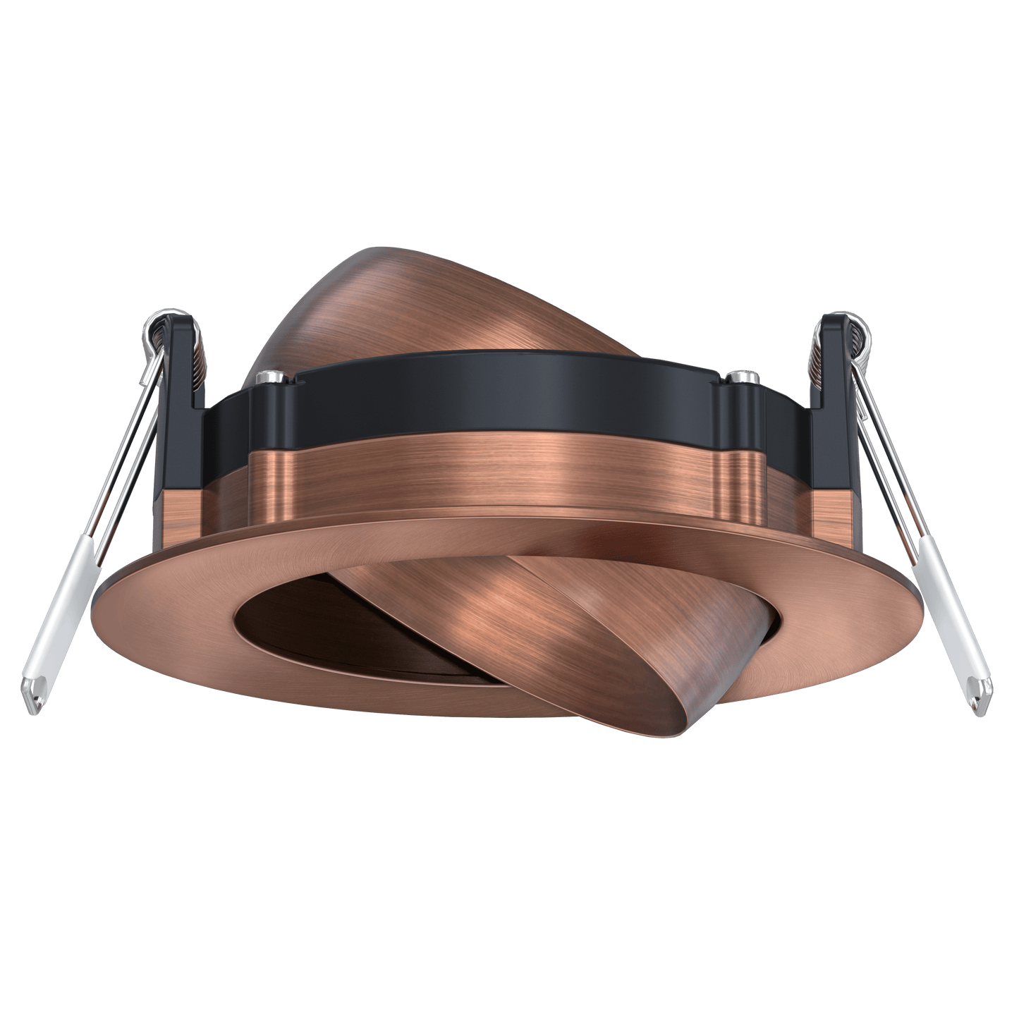 3 Inch Brushed Copper Round Gimbal Trim