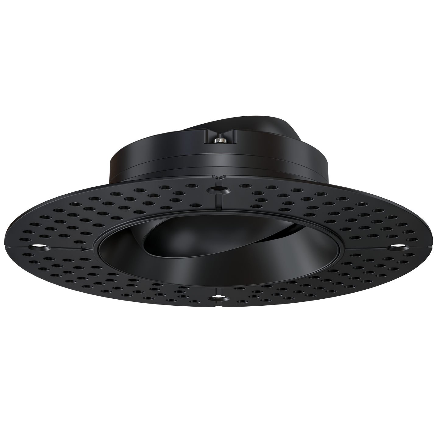 3 Inch Black Round Gimbal Trimless