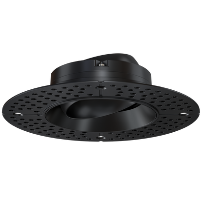 3 Inch Black Round Gimbal Trimless