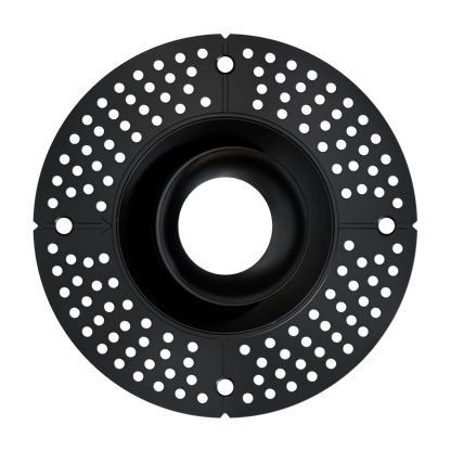 3 Inch Black Round Gimbal Trimless