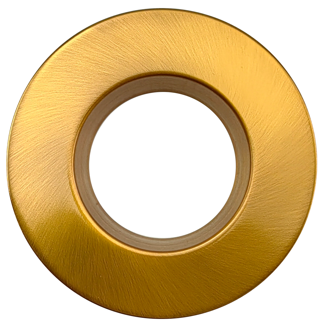 3" Round Regress Slim Brushed Brass Cover