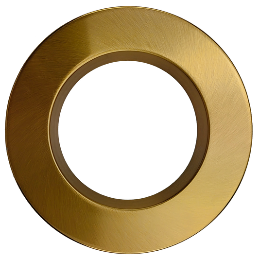 4" Round Regress Slim Brushed Brass Cover