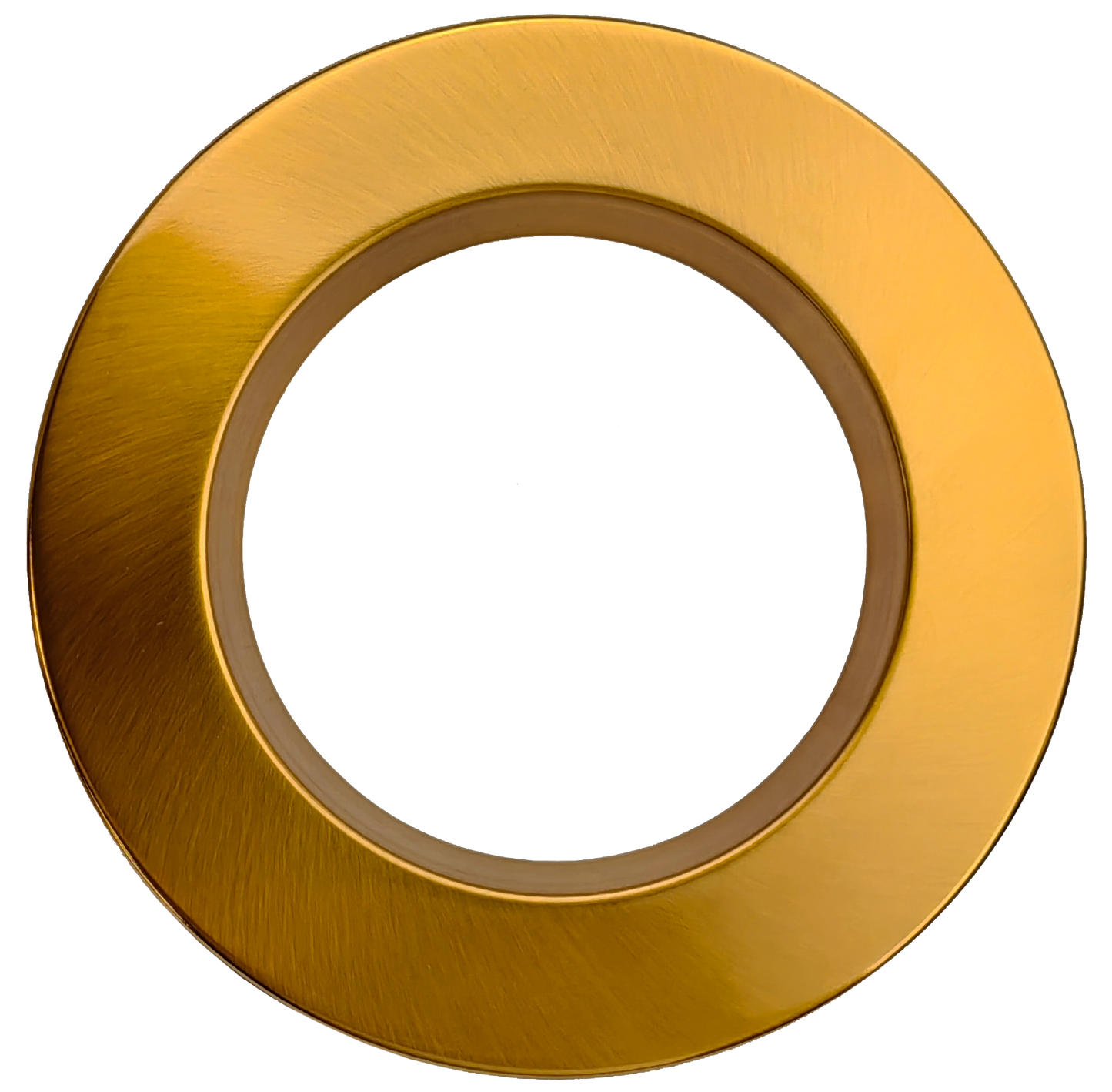 5" Round Regress Slim Brushed Brass Cover