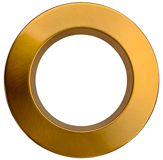 5" Round Regress Slim Brushed Brass Cover