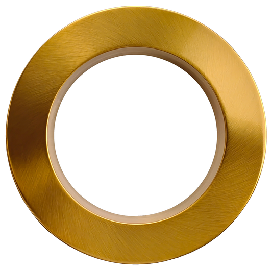 6" Round Regress Slim Brushed Brass Cover