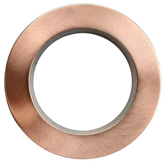 6" Round Regress Slim Brushed Copper Cover