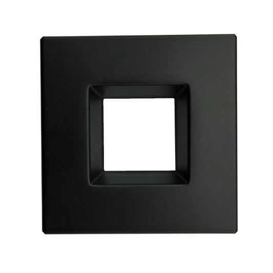 2" Square Regress Slim Black Cover