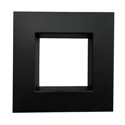 5" Square Regress Slim Black Cover