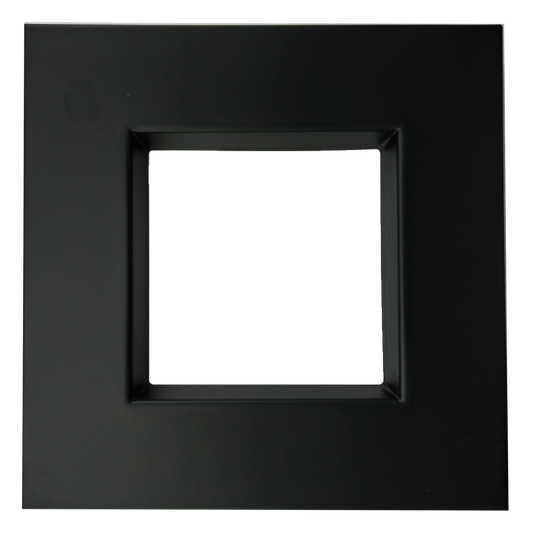 6" Square Regress Slim Black Cover