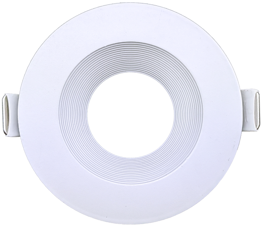 3 Inch White Baffle Round Trim