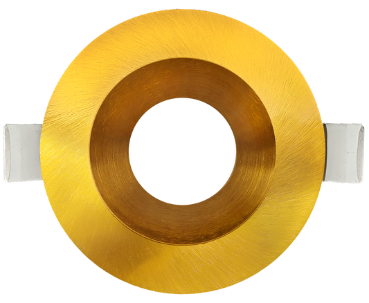 5 Inch Brushed Brass Round Trim