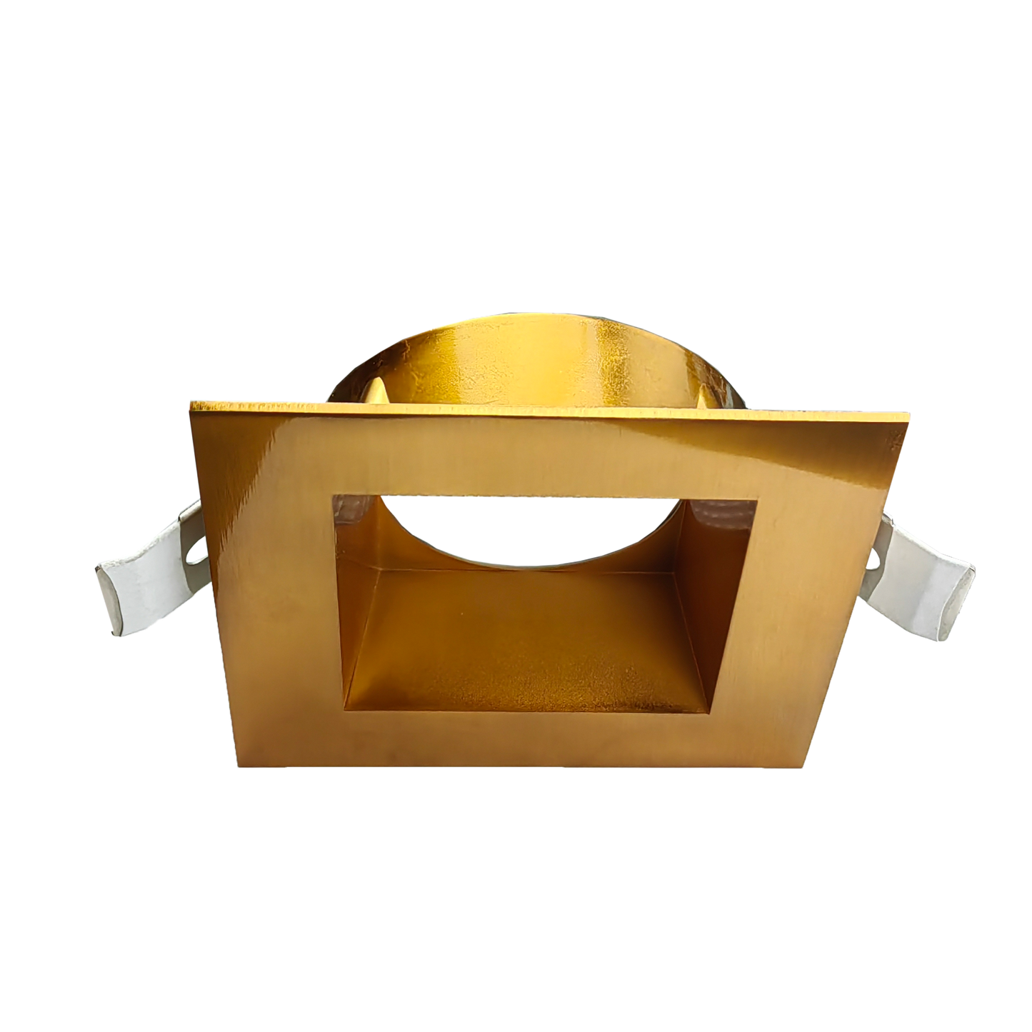 5 Inch Brushed Brass Square Trim