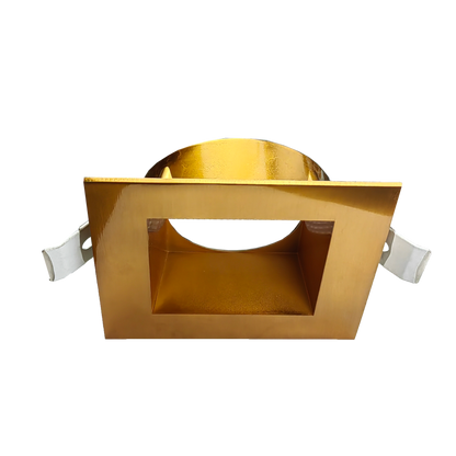 5 Inch Brushed Brass Square Trim