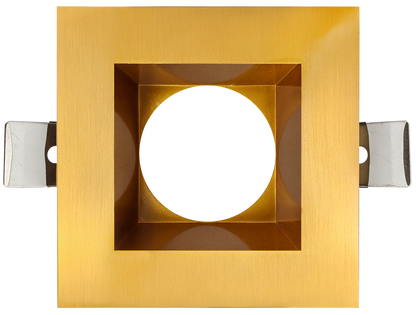 5 Inch Brushed Brass Square Trim
