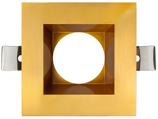 5 Inch Brushed Brass Square Trim