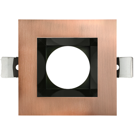 5 Inch Brushed Copper Square Trim
