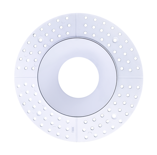 5 Inch White Round Trimless Kit