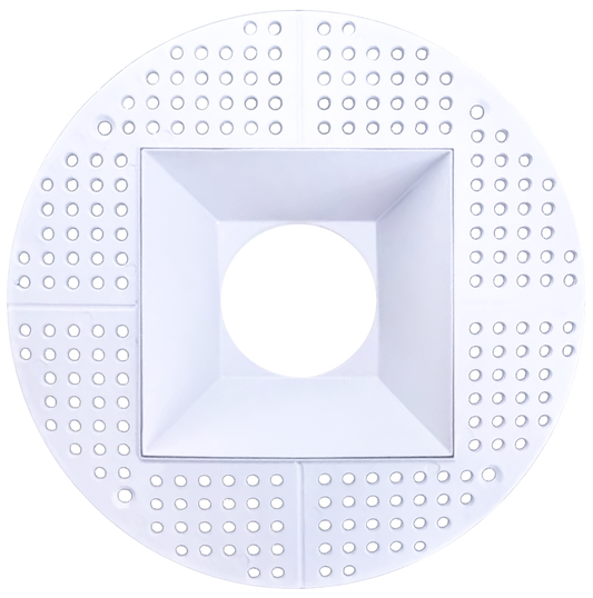 5 Inch White Square Trimless Kit