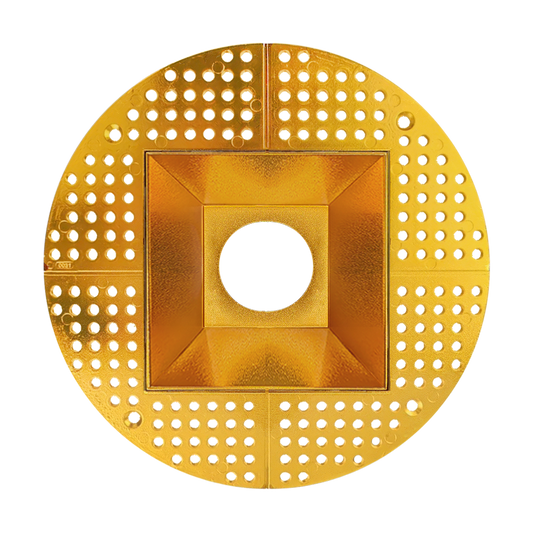 5 Inch Brass Square Trimless Kit